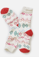 Marine Layer Fuzzy Sock Multi Fair Isle One Size