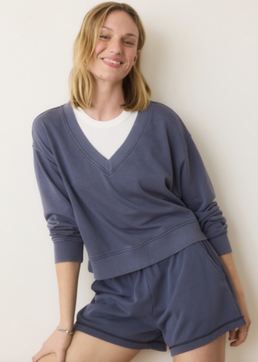 Marine Layer Cloud 9 Terry V-neck Sweatshirt