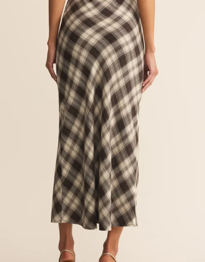 Z Supply Europa Plaid Midi Skirt
