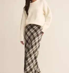 Z Supply Europa Plaid Midi Skirt