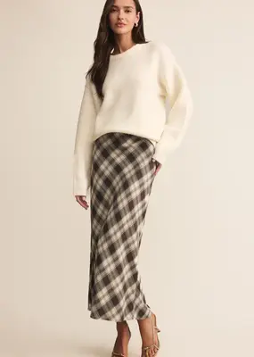 Z Supply Europa Plaid Midi Skirt