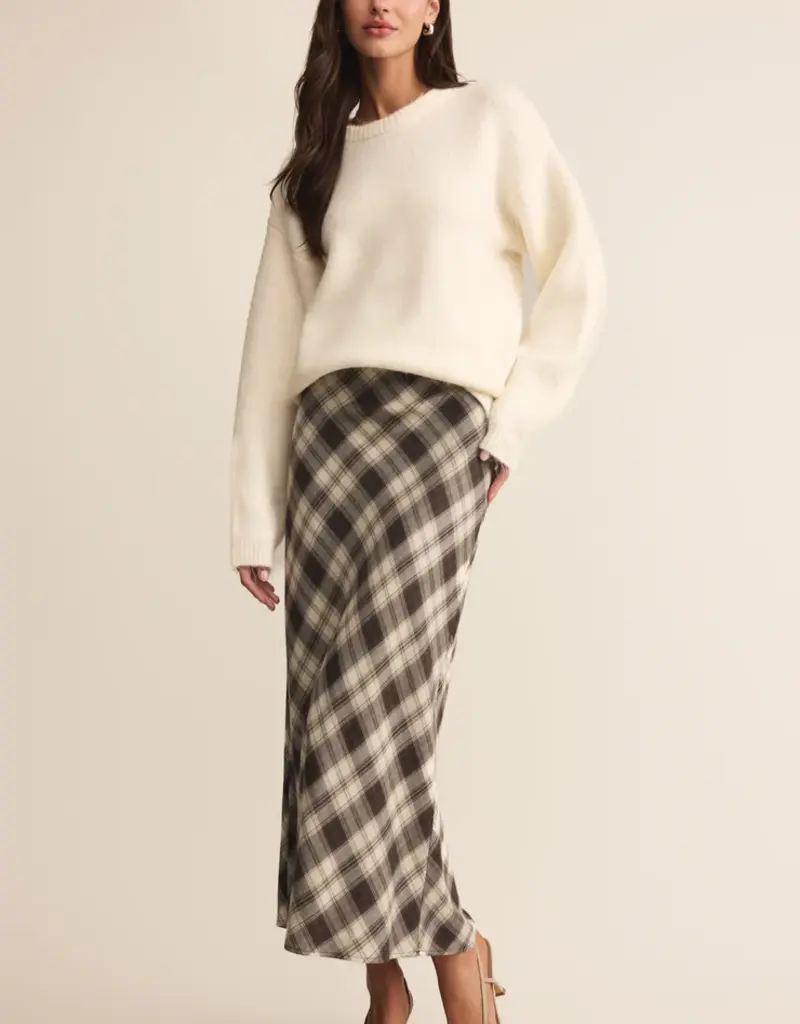 Z Supply Europa Plaid Midi Skirt