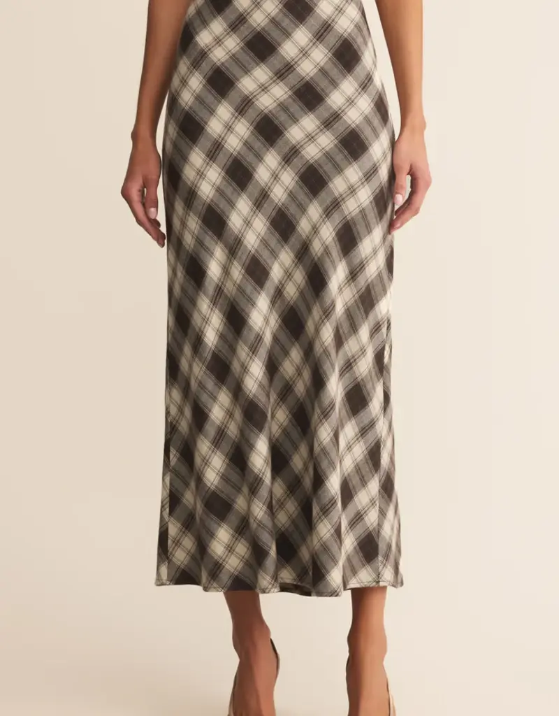 Z Supply Europa Plaid Midi Skirt