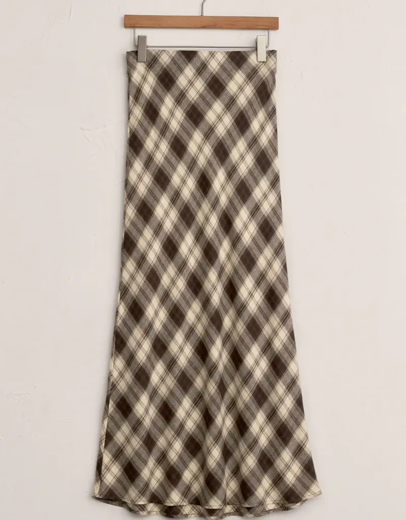 Z Supply Europa Plaid Midi Skirt