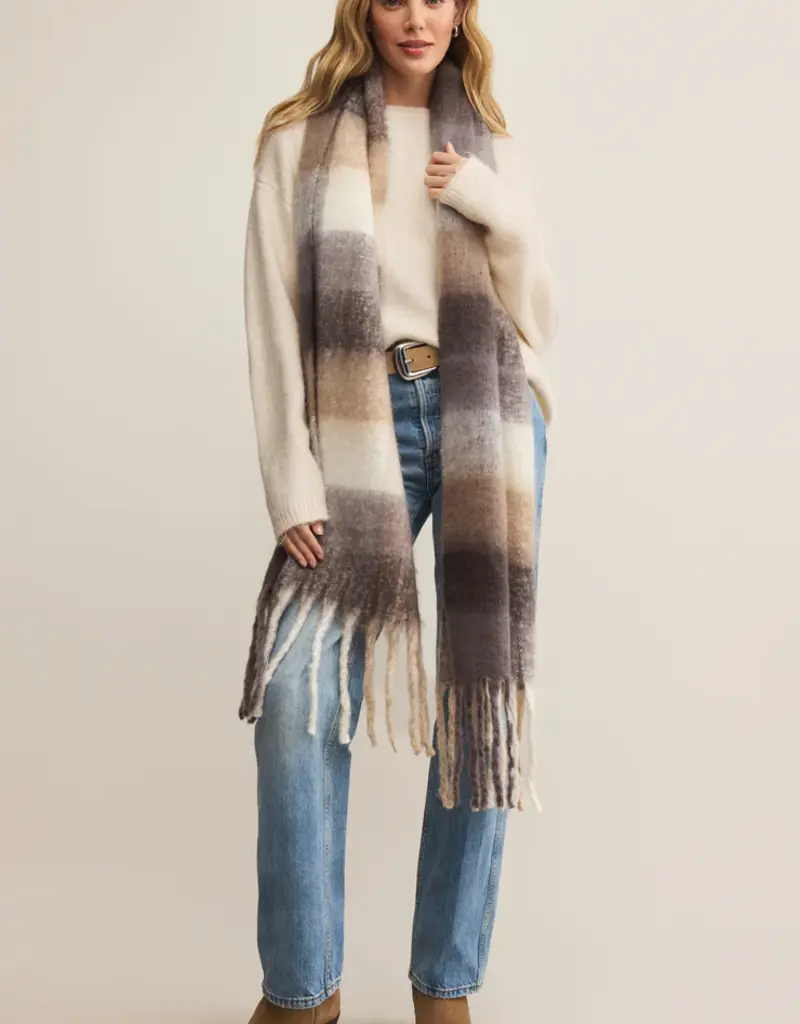 Z Supply Plaid I Met You Scarf