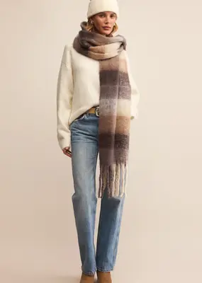 Z Supply Plaid I Met You Scarf