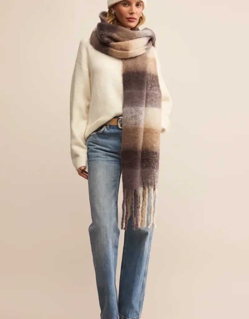 Z Supply Plaid I Met You Scarf