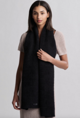Barefoot Dreams CozyChic Grid Scarf Black