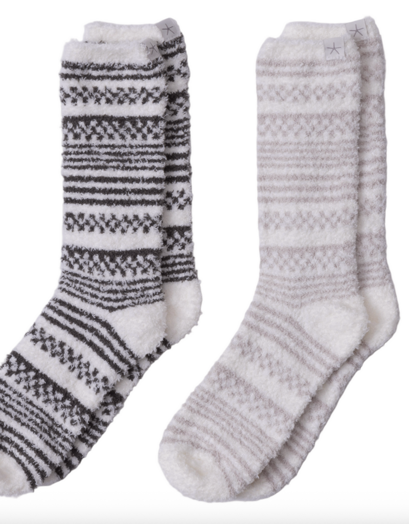 Barefoot Dreams CC Checkered Stripe Sock Set