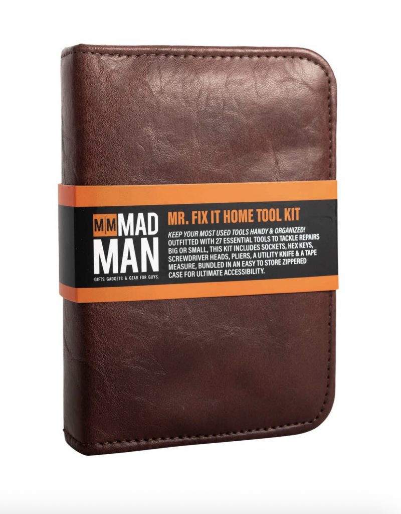MadMan Mr. Fix It Home Tool Kit Brown