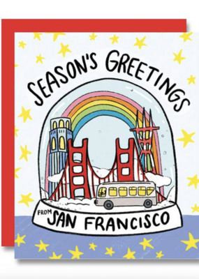 PapaLlama San Fran Snow Globe Holiday Greetings