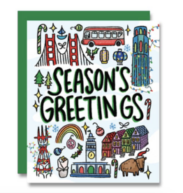 PapaLlama SF Seasons Greetings Holiday Card