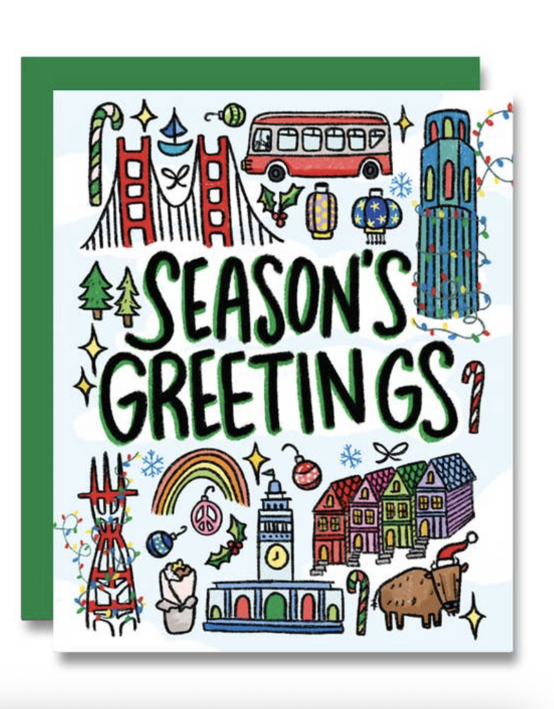 PapaLlama SF Seasons Greetings Holiday Card