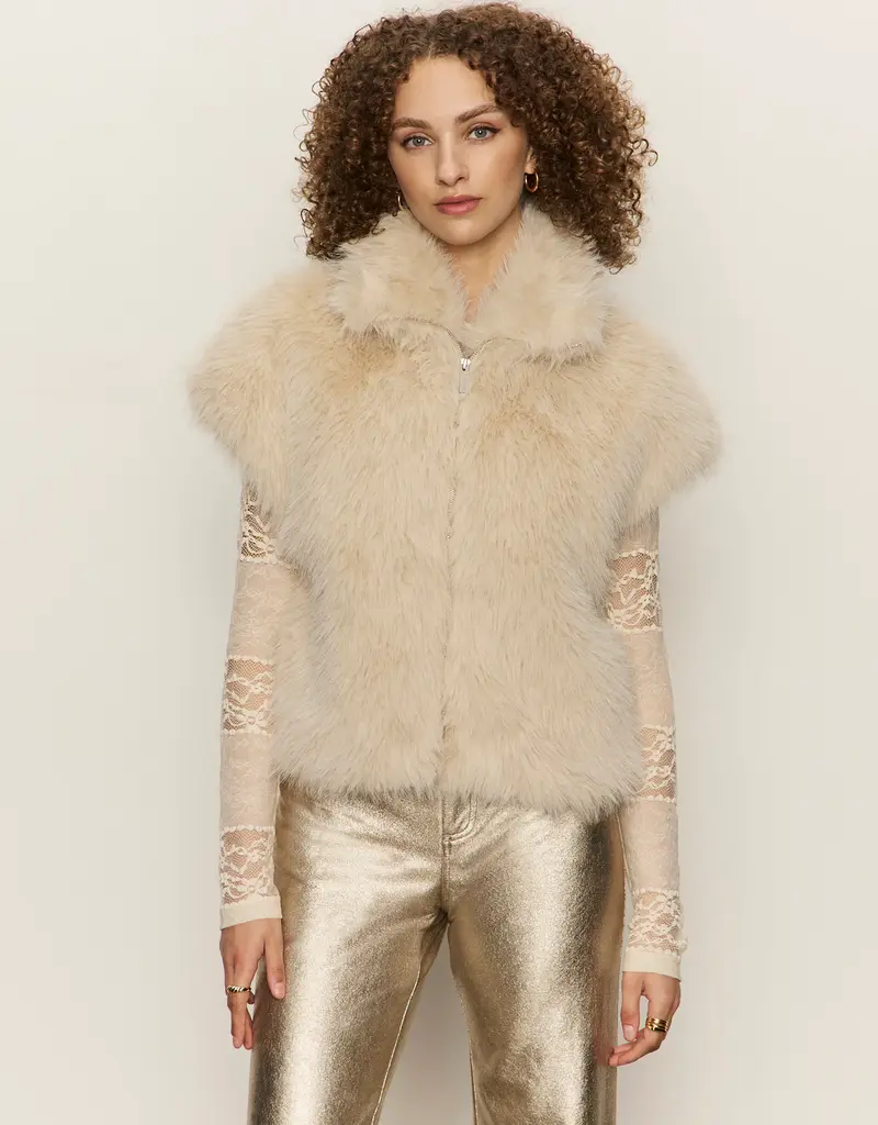 Sanctuary Silky Fur Vest
