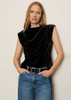 Sanctuary Pleated Sleeveless Top