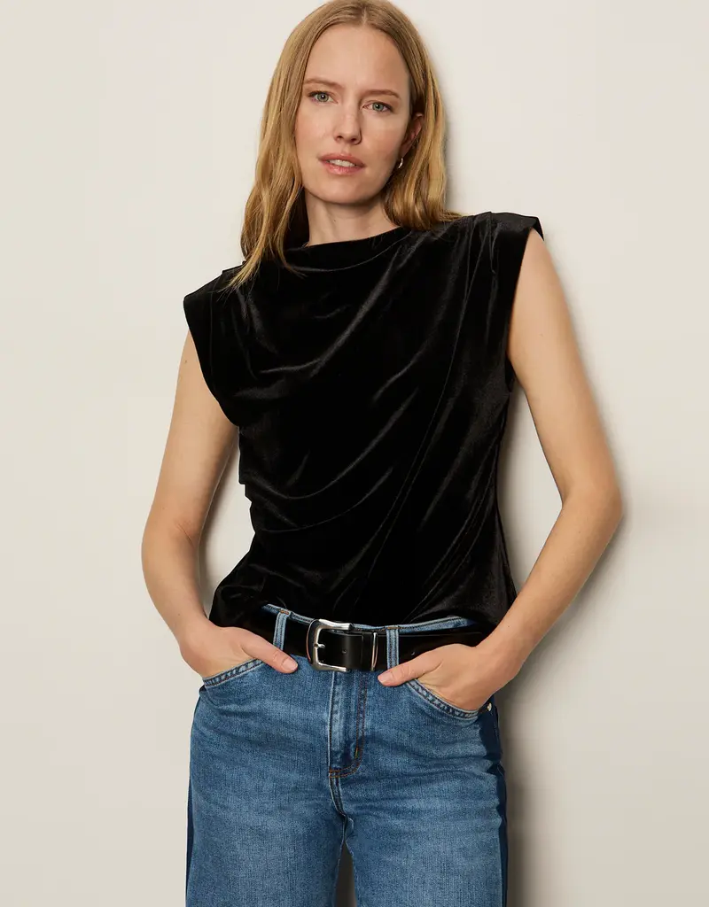 Sanctuary Pleated Sleeveless Top