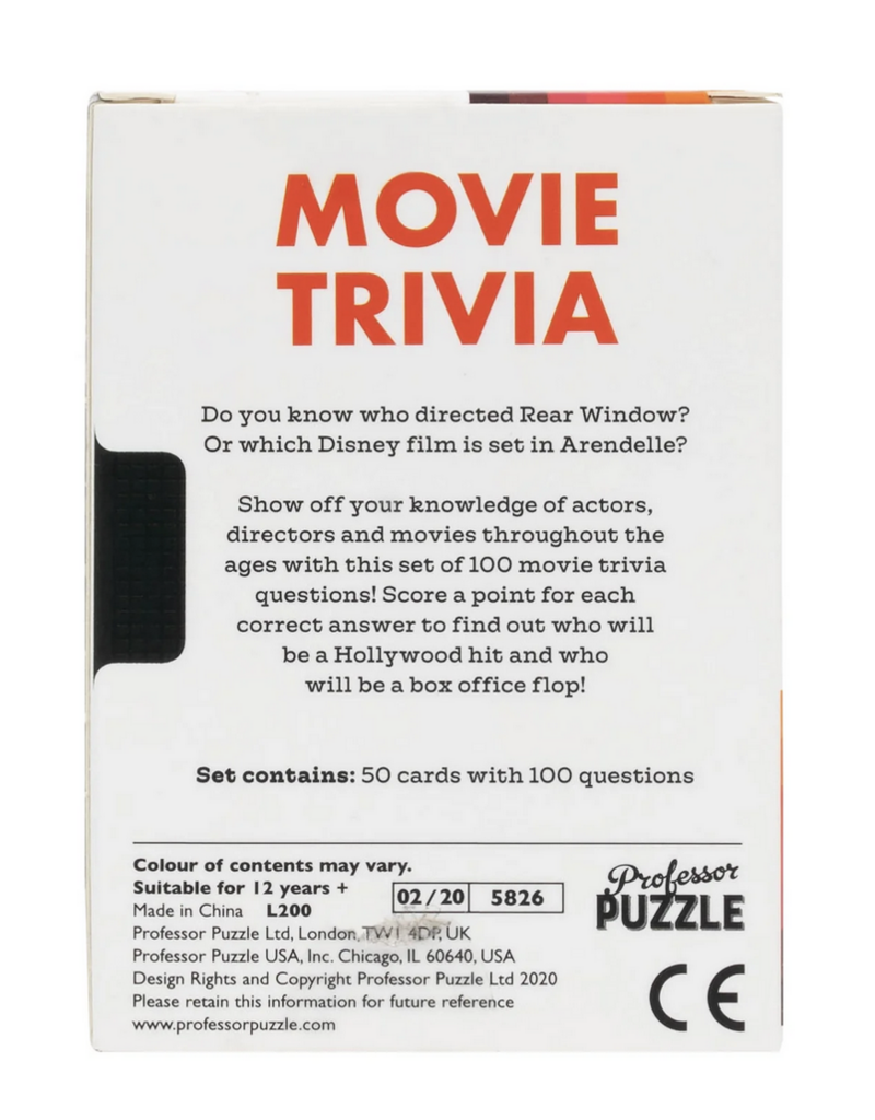 Professor Puzzle Movie Trivia