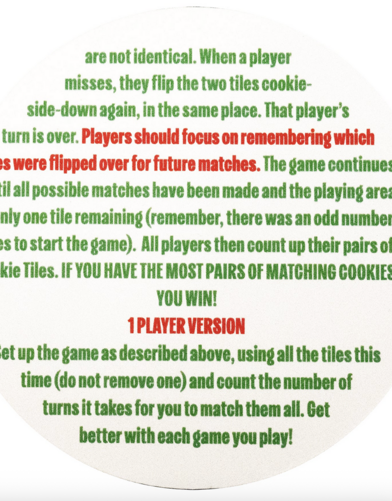 Christmas Cookies For Santa Memory Game