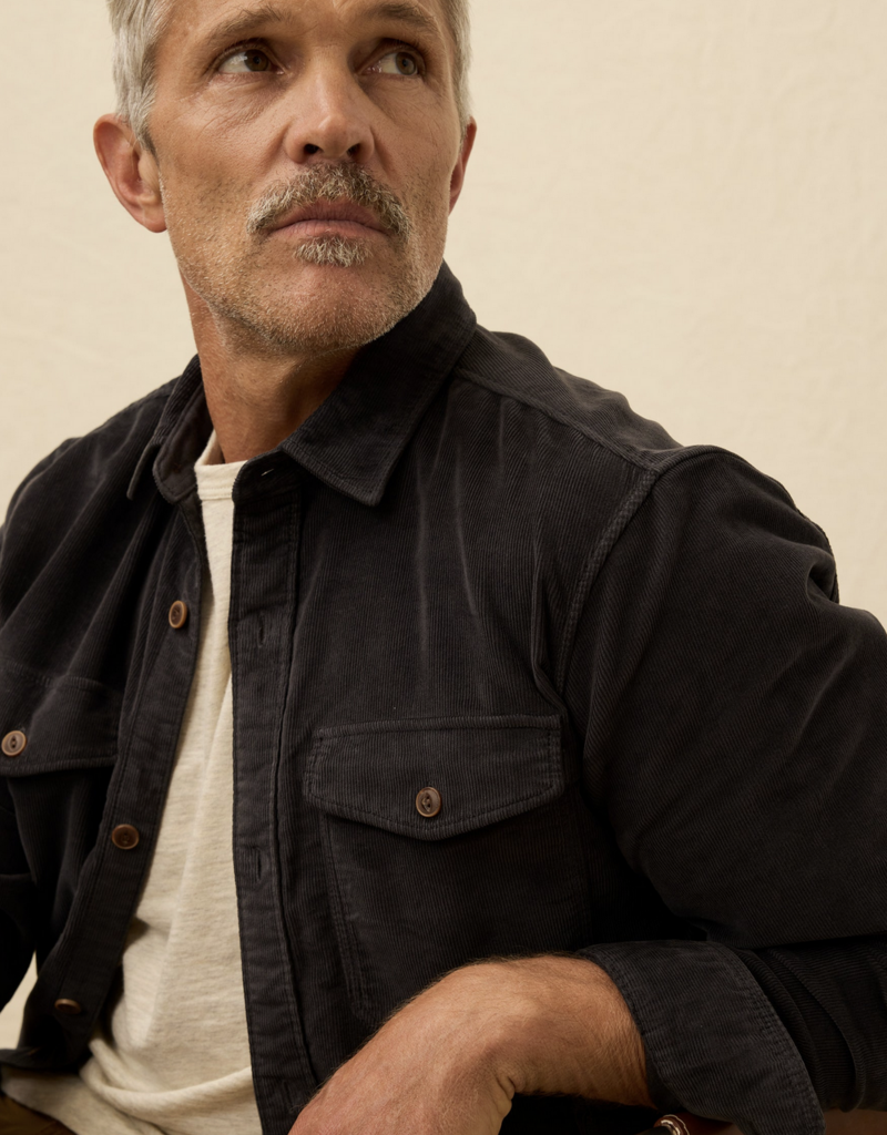 Faherty Stretch Terry Corduroy Workshirt