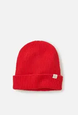 Marine Layer Solid Beanie Cherry Red