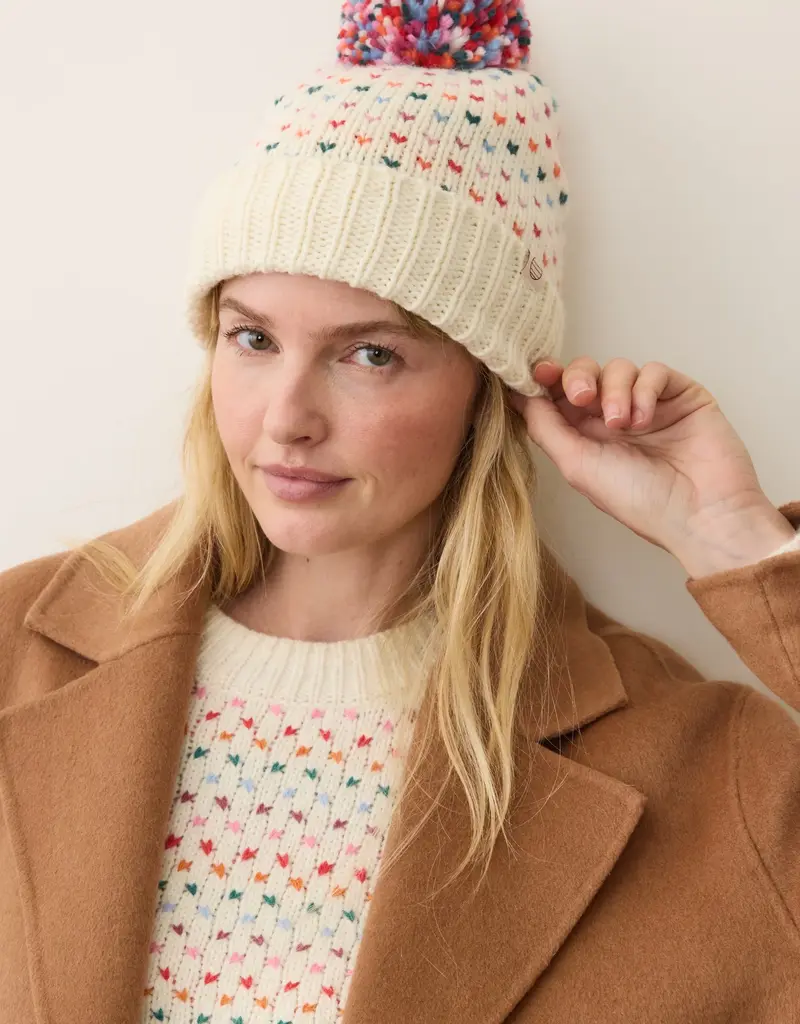 Marine Layer Rainbow Pom Beanie Multi