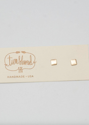 Square Studs - Gold Fill