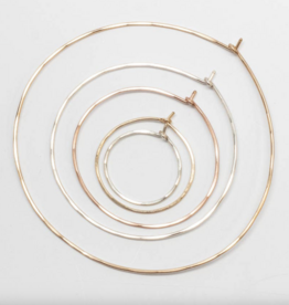 Classic Round Hoops Medium - Sterling Silver