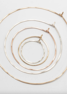 Classic Round Hoops Extra Small - Sterling Silver