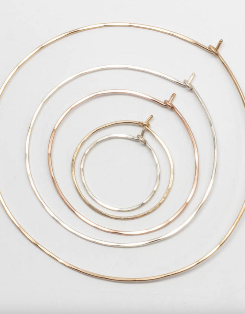 Classic Round Hoops Extra Small - Sterling Silver