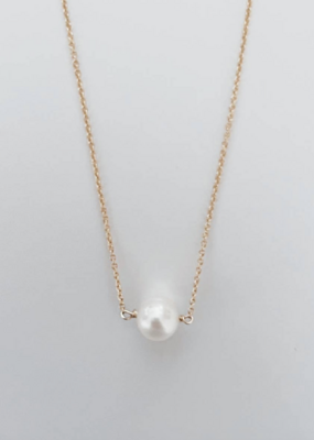 Single Pearl Necklace - Gold Filled