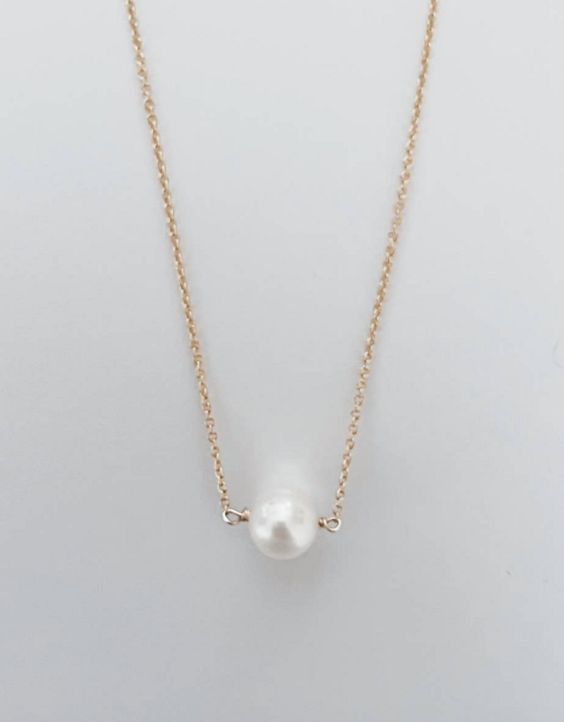 Single Pearl Necklace - Gold Filled