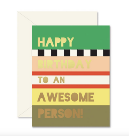Ginger P. Designs Awesome Person Colorblock Birthday