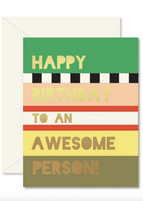 Ginger P. Designs Awesome Person Colorblock Birthday
