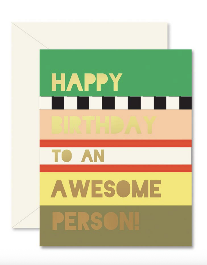 Ginger P. Designs Awesome Person Colorblock Birthday