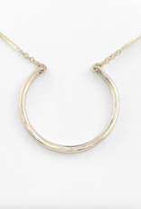 Pliers and String Stix Circle Necklace 14K GF