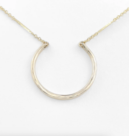 Pliers and String Stix Circle Necklace 14K GF