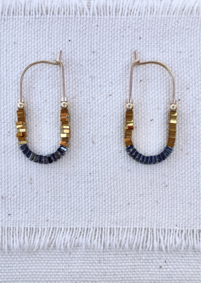 Pliers and String Mosaic Oblong 27mm 14K GF