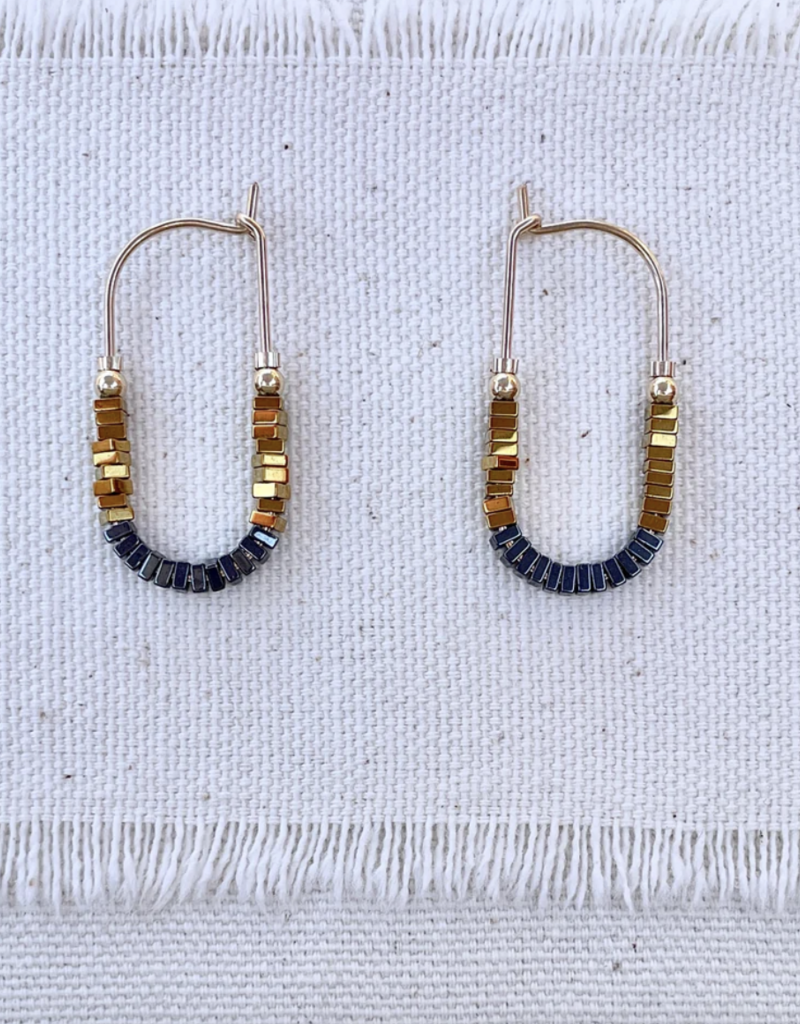 Pliers and String Mosaic Oblong 27mm 14K GF