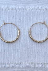 Pliers and String Harmony Hoops 14K GF