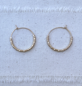 Pliers and String Harmony Hoops 14K GF