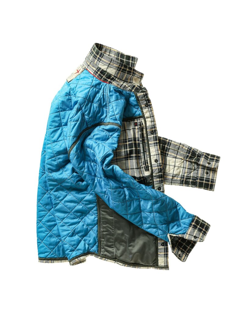 Relwen Quilted Flannel Shirtjacket