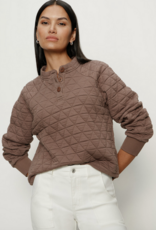 Sanctuary Quilted Button Up Popover