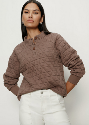 Sanctuary Quilted Button Up Popover