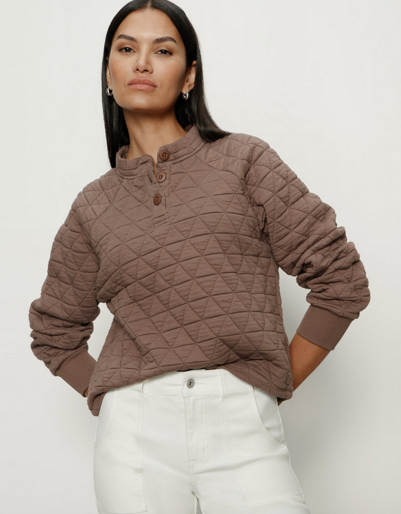 Sanctuary Quilted Button Up Popover