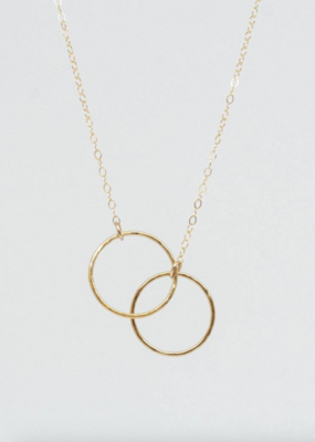 Dual Promise Necklace -14k Gold