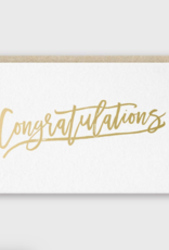 Pike Street Press Congrats Gold Foil Greeting Card