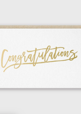Pike Street Press Congrats Gold Foil Greeting Card