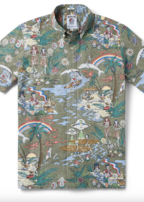 Reyn Spooner Grateful Dead Far Out Button Front