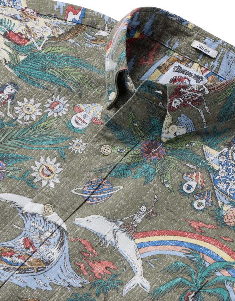 Reyn Spooner Grateful Dead Far Out Button Front