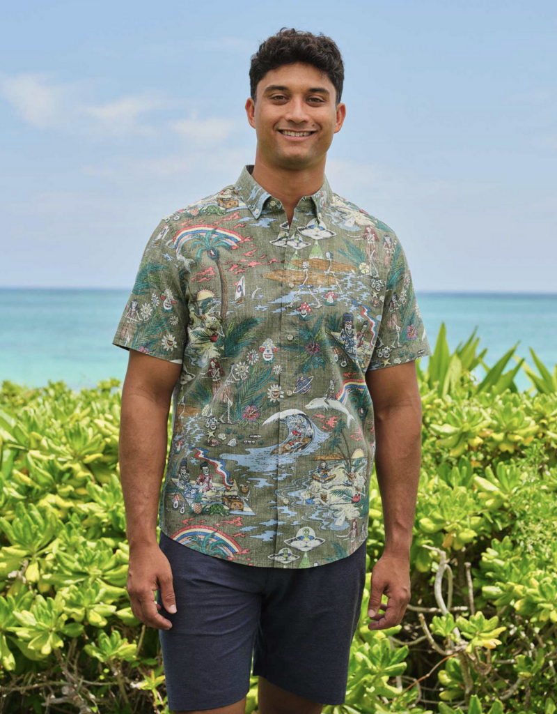 Reyn Spooner Grateful Dead Far Out Button Front